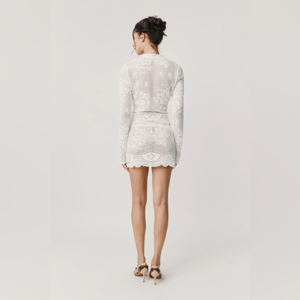 NWT With Jéan | Belinda Skirt - White Lace - Picture 3 of 11
